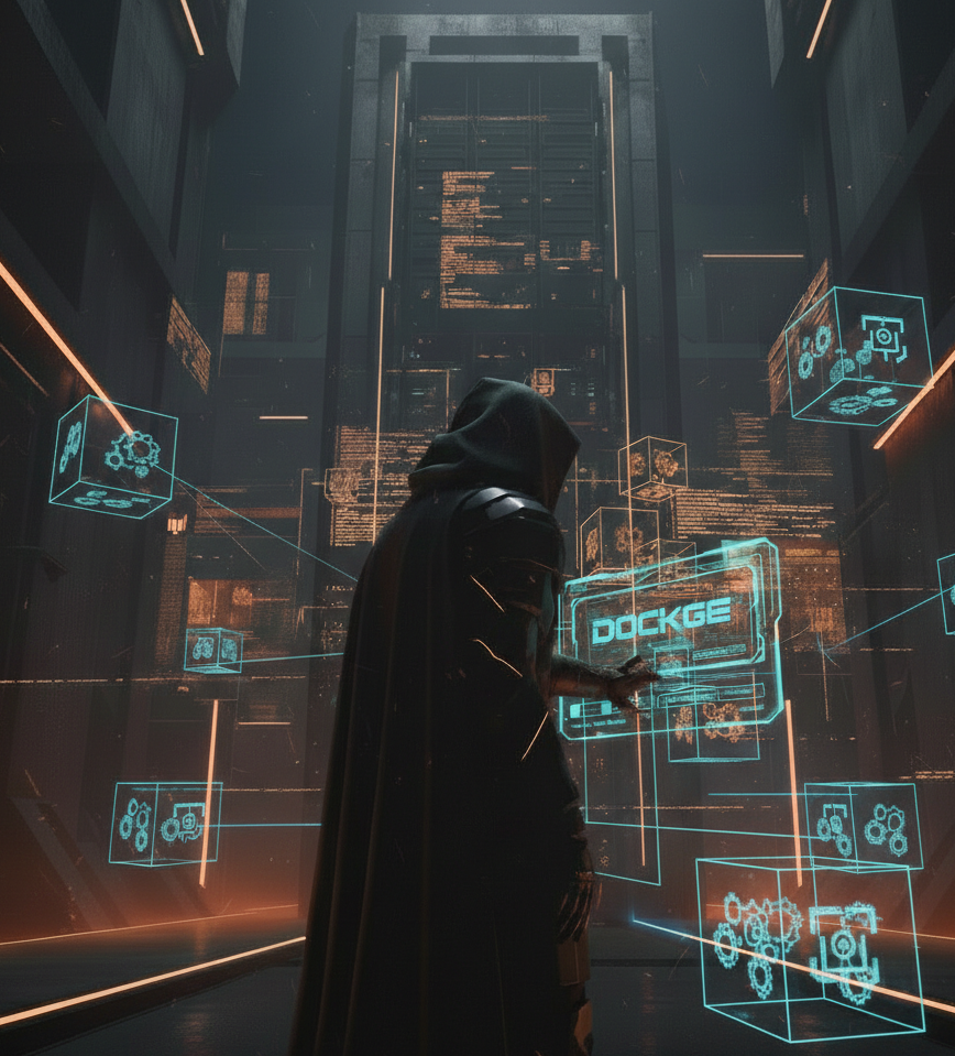 cavydeck tickering with dockge in his castle